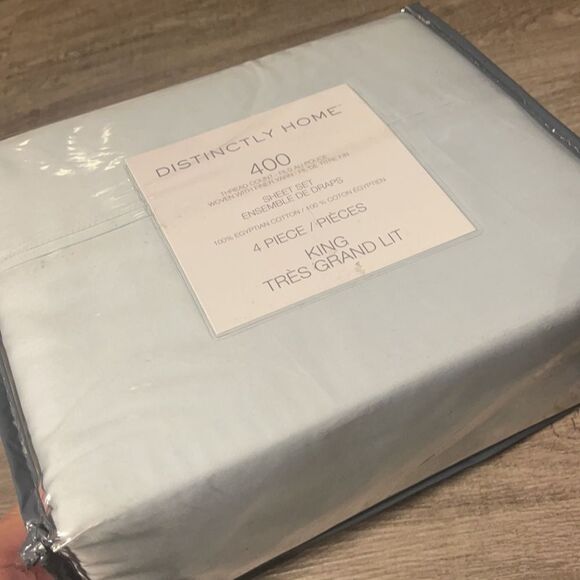 4-Piece 400 Thread-Count Egyptian Cotton Sheet Set - Picture 2 of 2